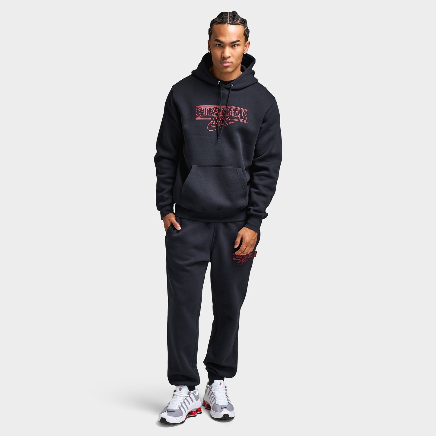 Nike Energy Club Chandail à Capuchon Stranger Things 5 / Noir