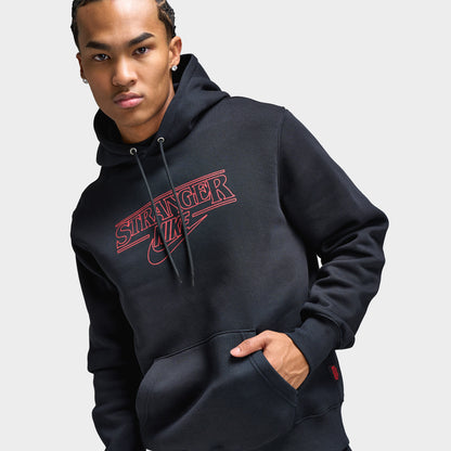 Nike Energy Club Chandail à Capuchon Stranger Things 5 / Noir