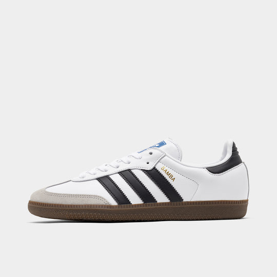 adidas Originals Femmes Samba OG Chaussures Blanc / Noir de Base - Granit Clair