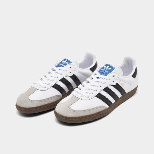adidas Originals Femmes Samba OG Chaussures Blanc / Noir de Base - Granit Clair