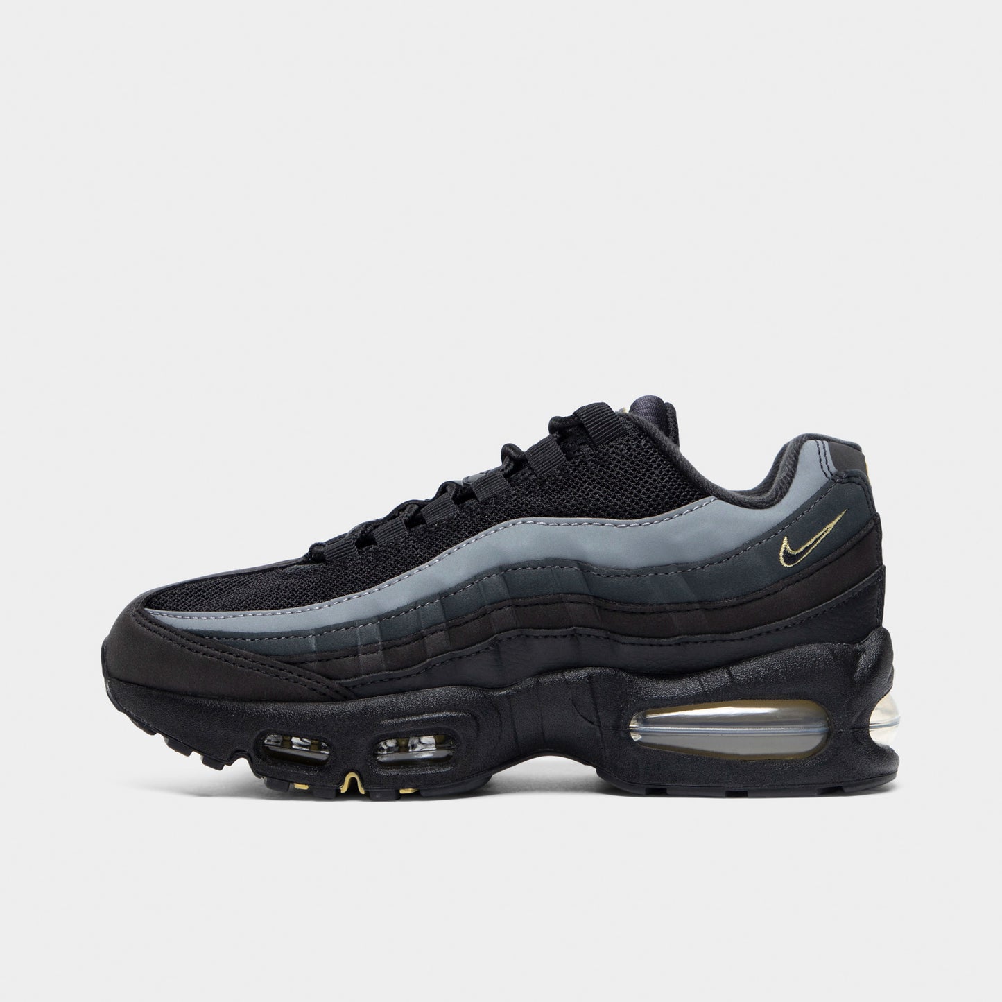 Nike Air Max 95 GS Noir / Or Buffle - Anthrachite