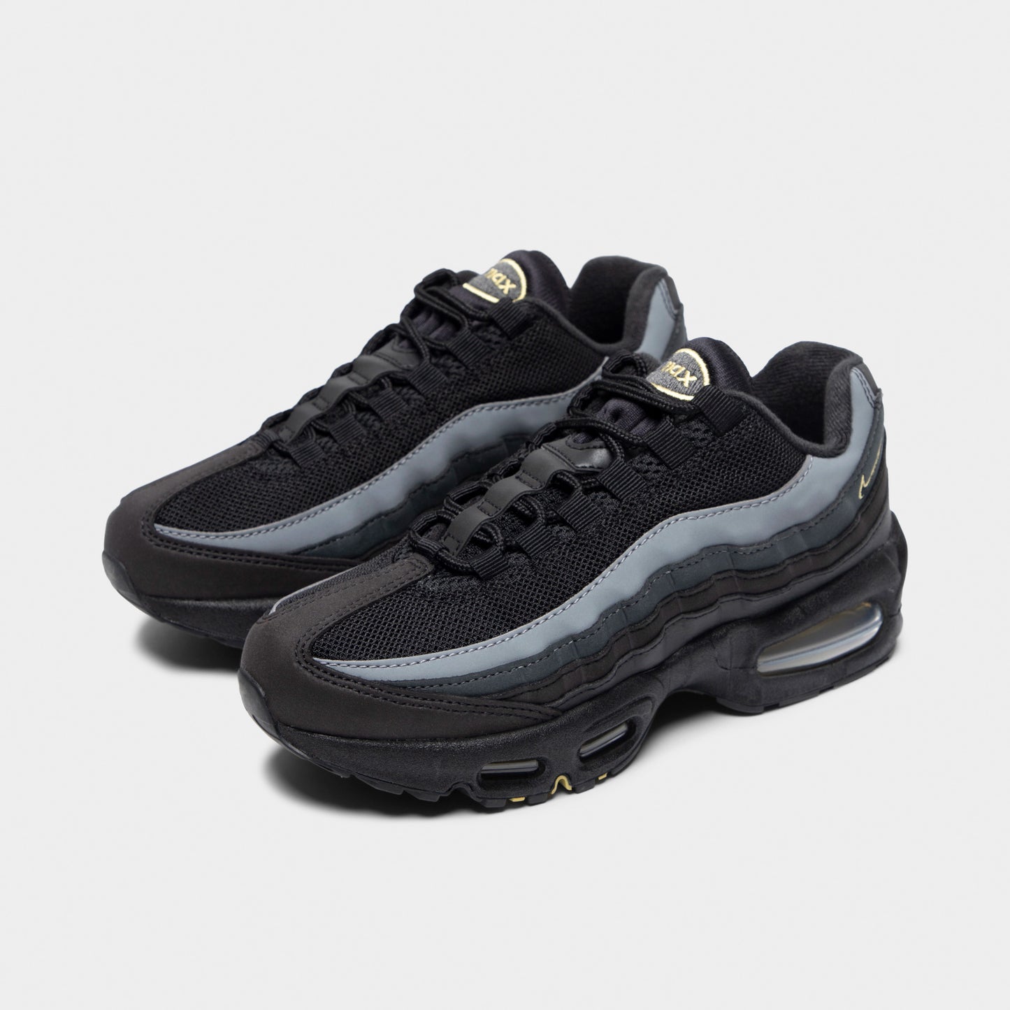 Nike Air Max 95 GS Noir / Or Buffle - Anthrachite