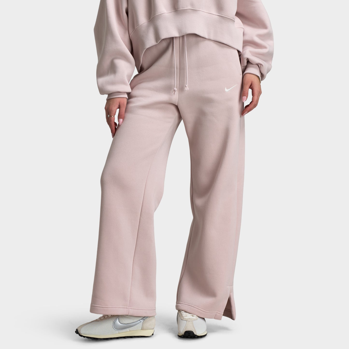 Nike Sportswear Femmes Phoenix Fleece Pantalon Taille Haute / Rouge limon