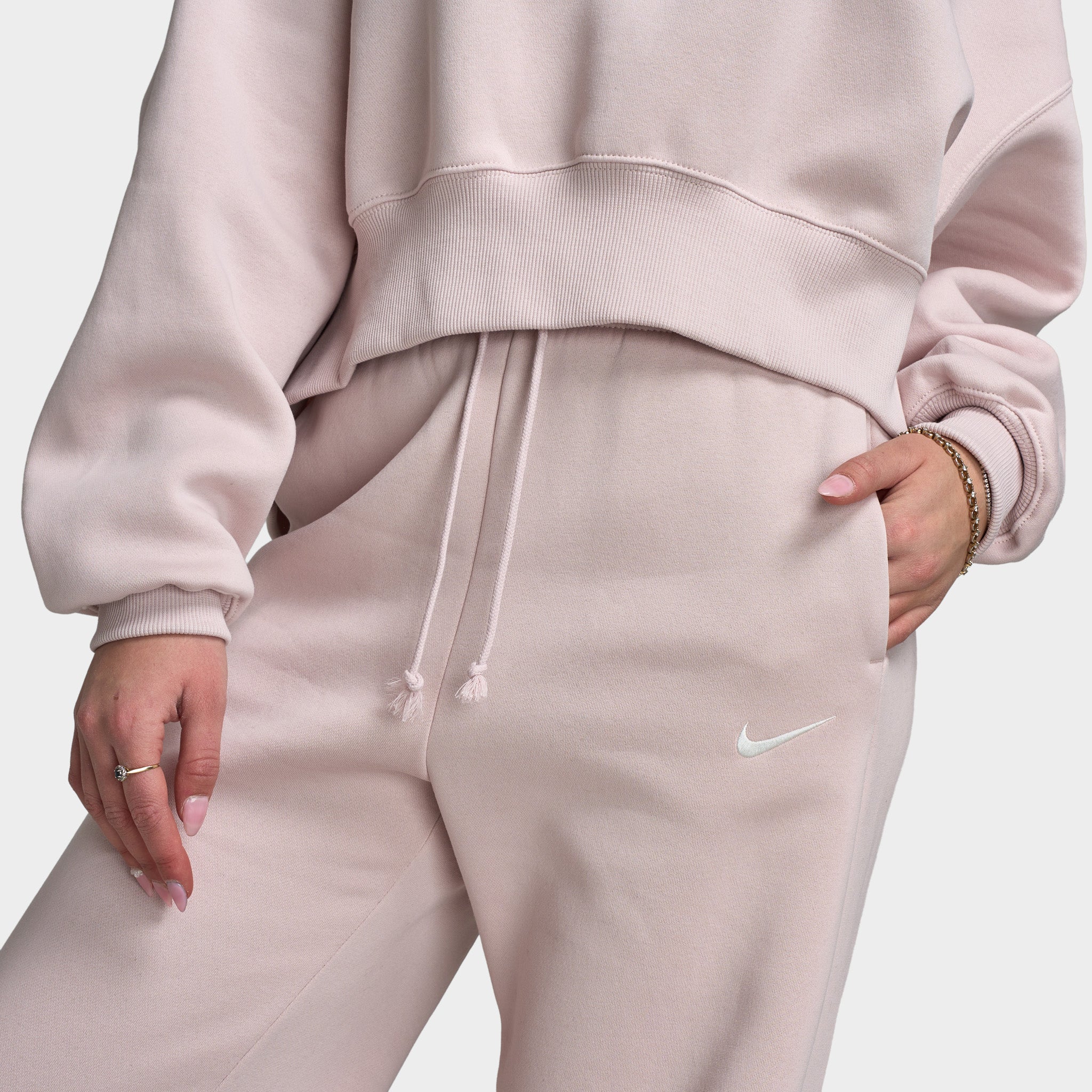 Nike Sportswear Women's Phoenix Fleece High Rise Pants Wide / Silt