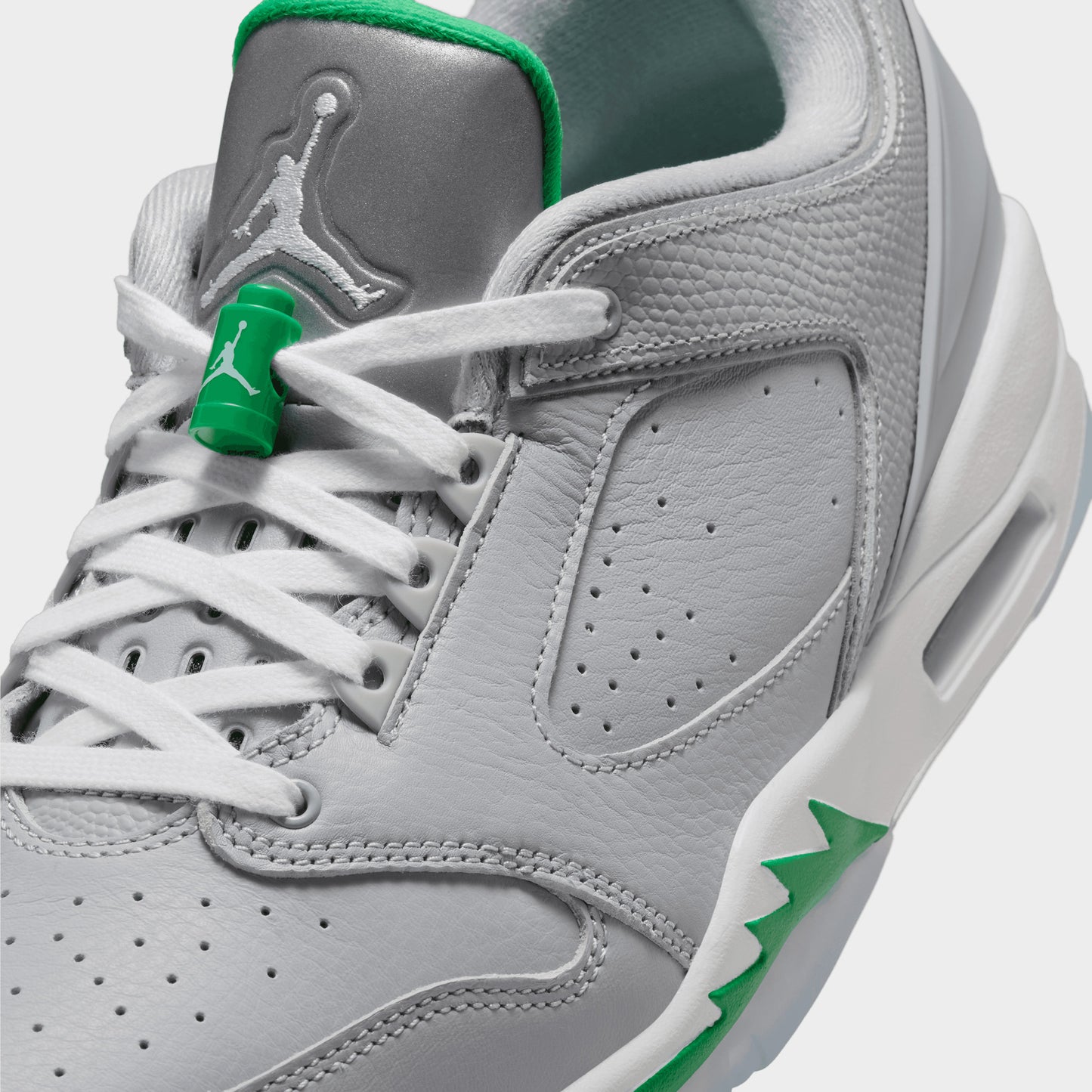 Jordan Sixty Plus Low Wolf Grey / White - Lucky Green