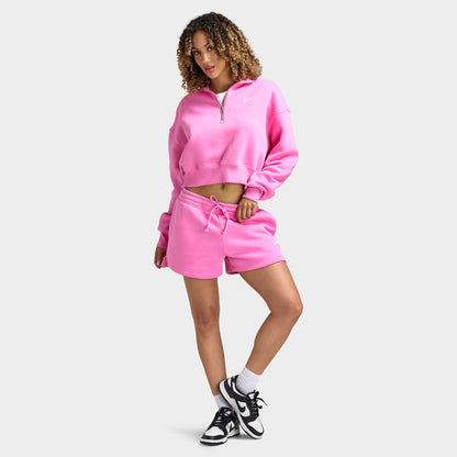 Nike Sportswear Femmes Phoenix Fleece Short 4 pouces à mi-hauteur Rose ludique / Voile