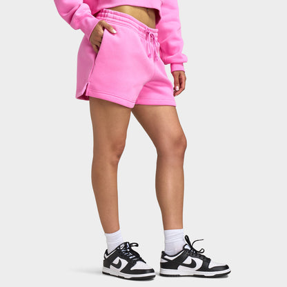 Nike Sportswear Femmes Phoenix Fleece Short 4 pouces à mi-hauteur Rose ludique / Voile