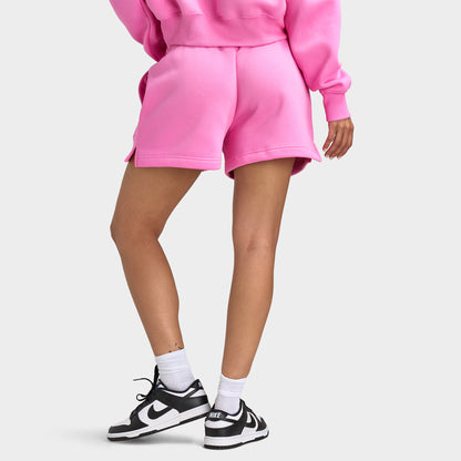 Nike Sportswear Femmes Phoenix Fleece Short 4 pouces à mi-hauteur Rose ludique / Voile