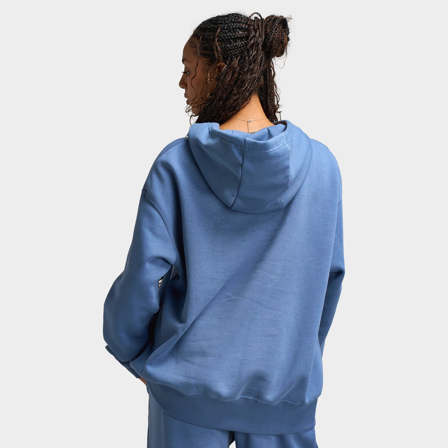 Nike Sportswear Phoenix Fleec Chandail à capuchon Femme, Ardoise/Blanc
