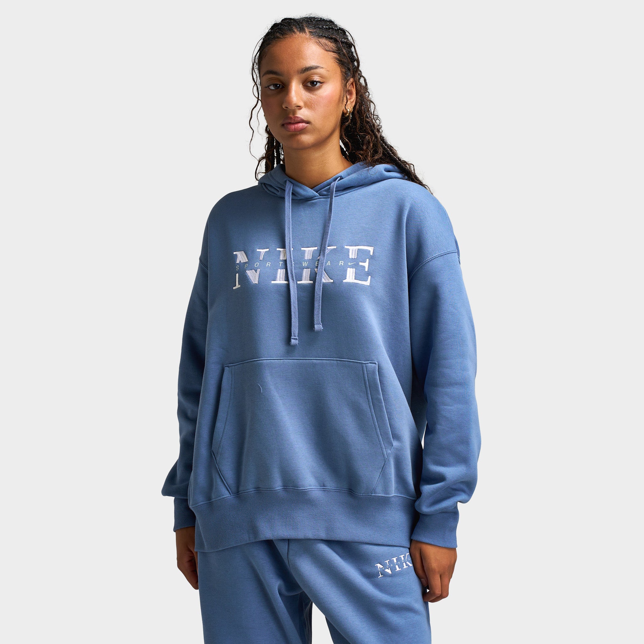 Nike Sportswear Women's Phoenix Fleece Pullover Hoodie Slate