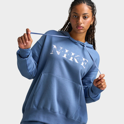 Nike Sportswear Phoenix Fleec Chandail à capuchon Femme, Ardoise/Blanc