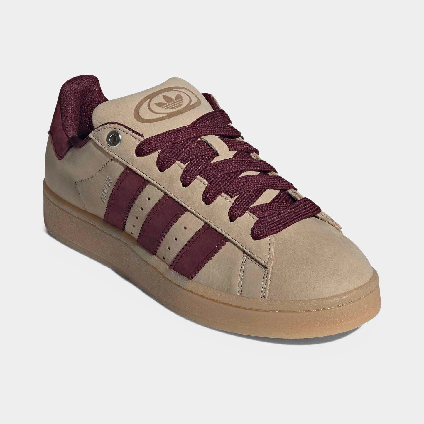 adidas Campus Stone Khaki / Maroon - Gum