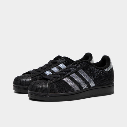 adidas Women's Superstar II Black / Silver Metallic