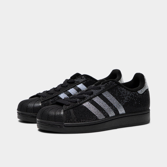 adidas Women's Superstar II Black / Silver Metallic