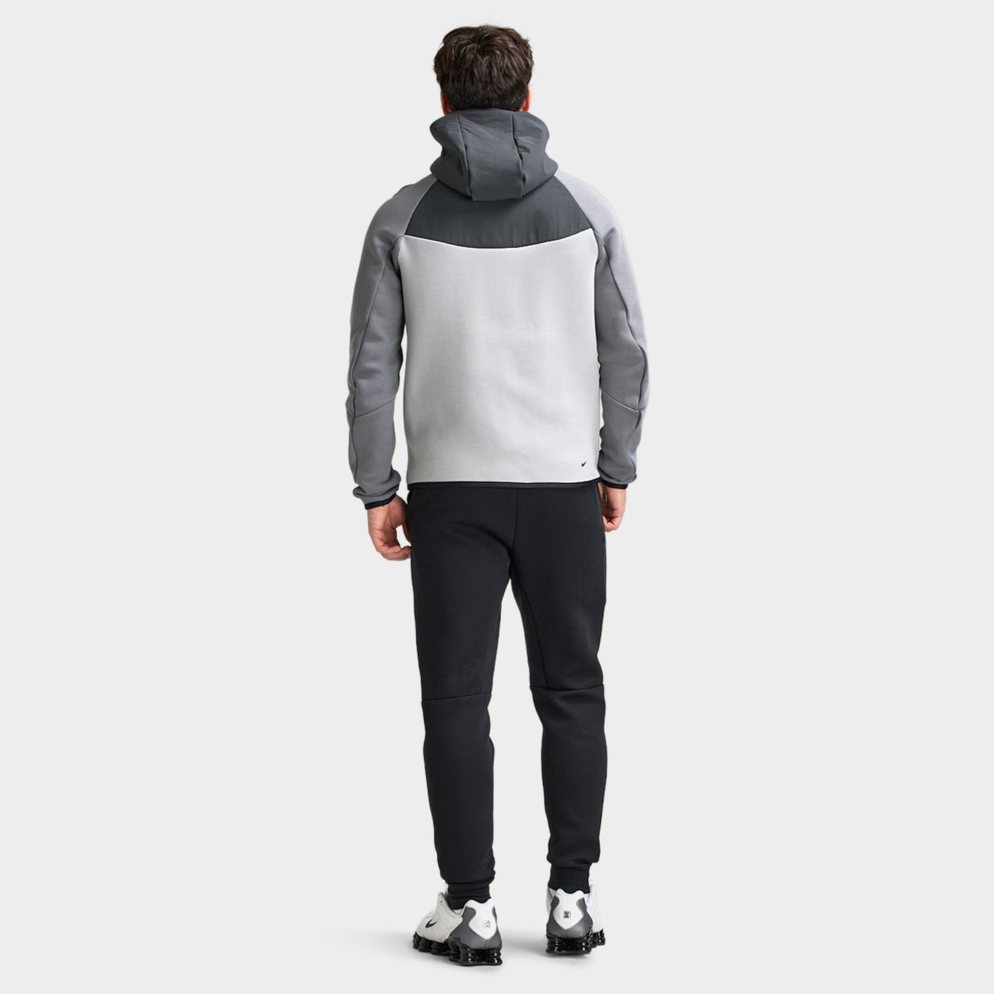 Nike Mix Tech Fleece Chandail à capuche Gris fumé / Anthracite / Rose
