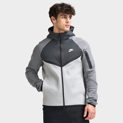 Nike Mix Tech Fleece Chandail à capuche Gris fumé / Anthracite / Rose