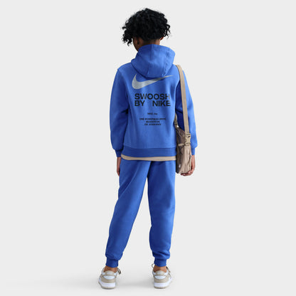 Nike Sportswear Juniors' Athletic Pullover Hoodie Comet Blue / Smoke Grey