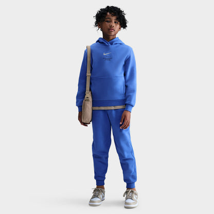 Nike Sportswear Juniors' Athletic Pullover Hoodie Comet Blue / Smoke Grey