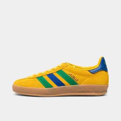 adidas Juniors' Gazelle Indoor Equipment "Yellow / Collegiate Royal - Green" shoe. Shop Kids' new arrivals now at JD Sports. 