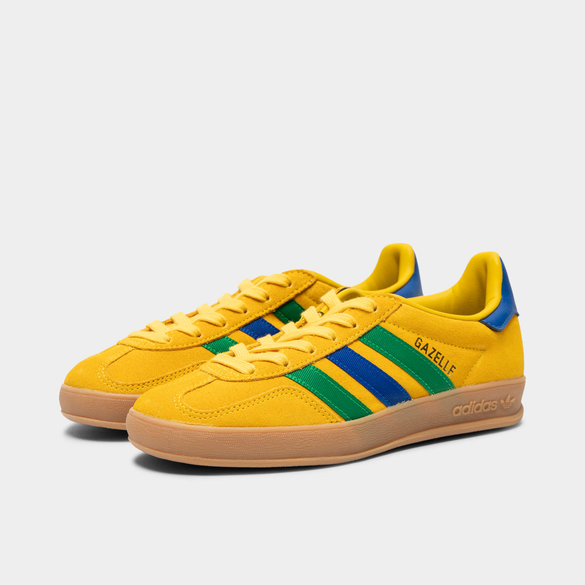 adidas Juniors' Gazelle Indoor Equipment Yellow / Collegiate Royal