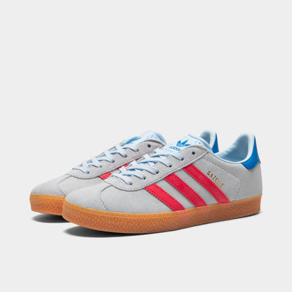 adidas Junior Gazelle Ciel Crystal / Rouge Semi Lucide - Bluebird