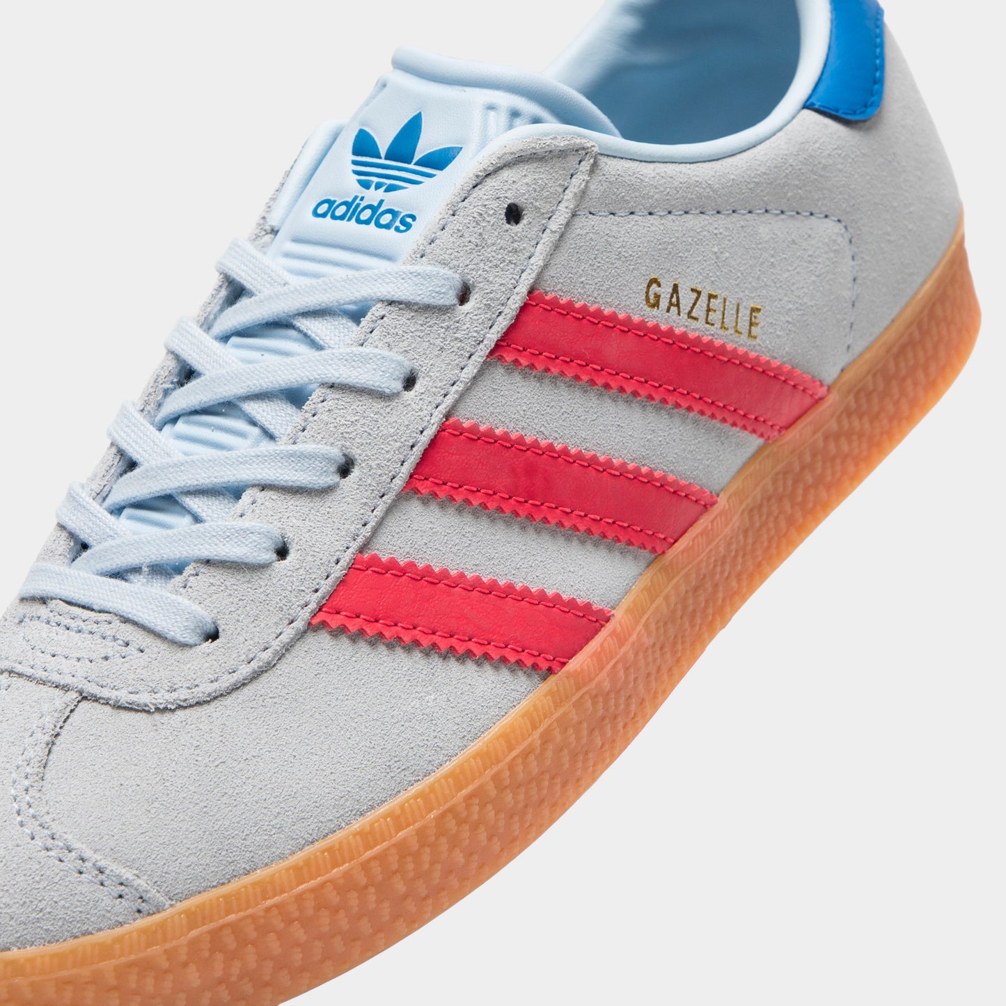 adidas Junior Gazelle Ciel Crystal / Rouge Semi Lucide - Bluebird