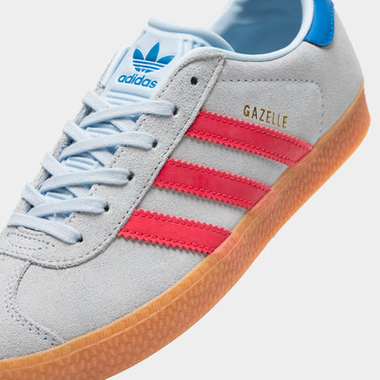 adidas Junior Gazelle Ciel Crystal / Rouge Semi Lucide - Bluebird