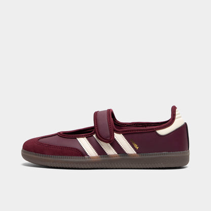 adidas Women's Samba Jane Maroon / Cream White - Gold Metallic