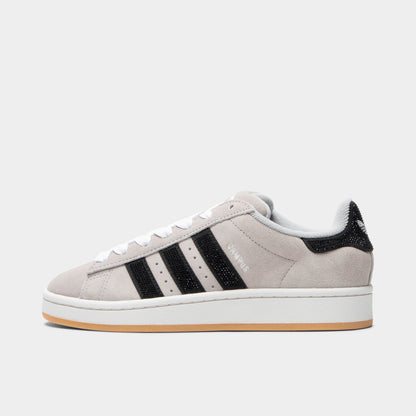 adidas Femmes Campus Gris / Noir - Argent métallique 
