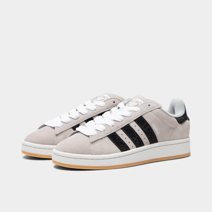 adidas Femmes Campus Gris / Noir - Argent métallique 