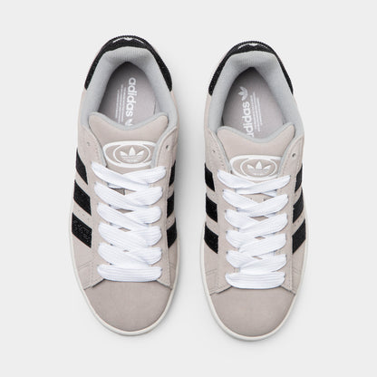 adidas Femmes Campus Gris / Noir - Argent métallique 