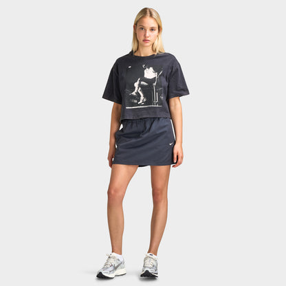 Nike Women's Basketball Photo Crop Tee Black / White