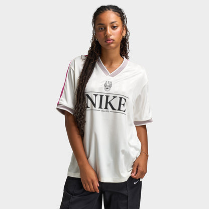 Nike Sportswear Women's V Neck Jersey Sail / Playful Pink