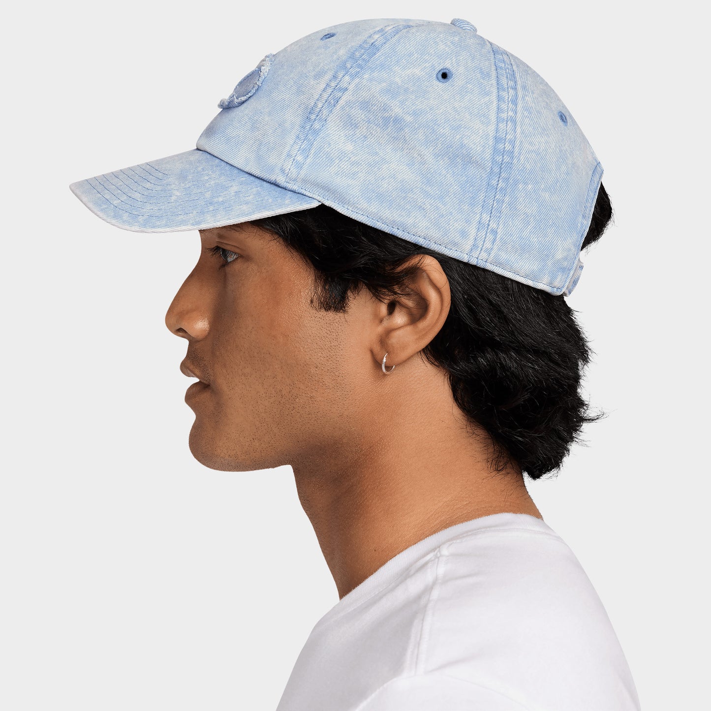 Nike Club Casquette Déstructurée en Denim avec Patch / Bleu Travail