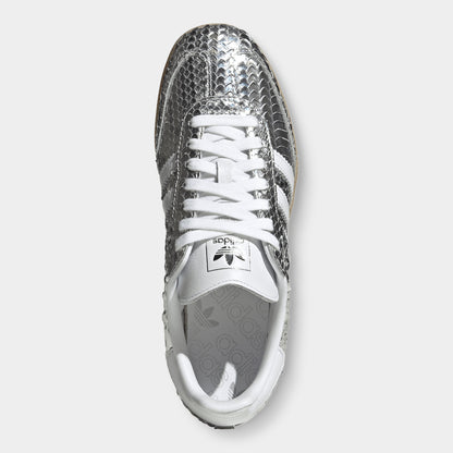 adidas Women's Samba Silver Metallic / White - Gum