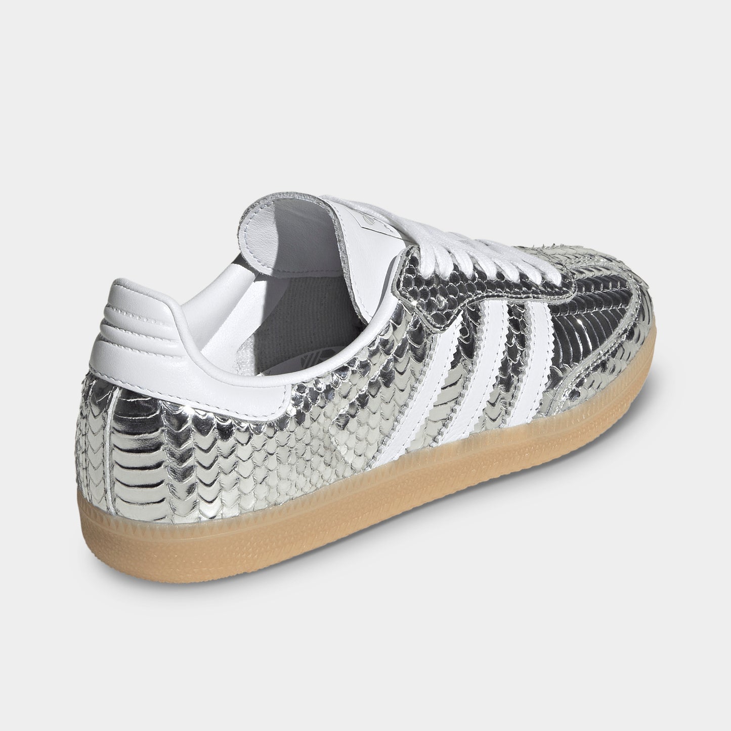 adidas Women's Samba Silver Metallic / White - Gum