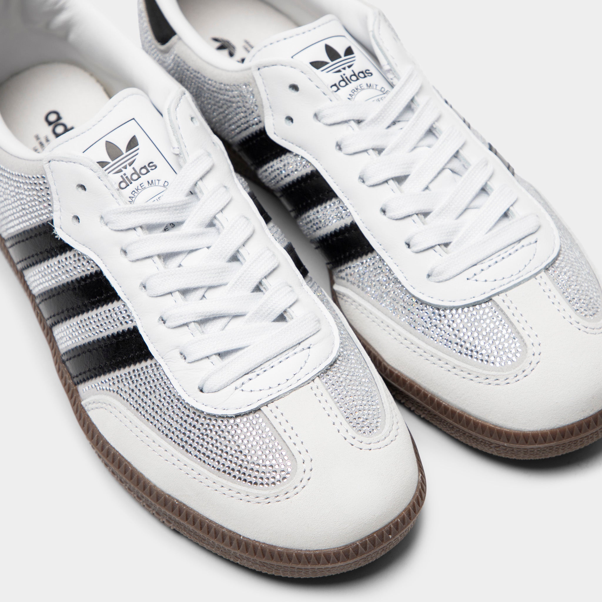 adidas Women's Samba Crystal White / White - Silver Metallic – JD