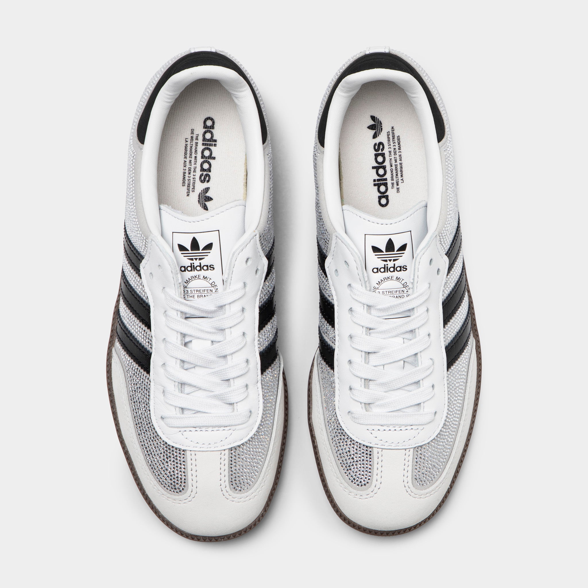 adidas Women's Samba Crystal White / White - Silver Metallic – JD
