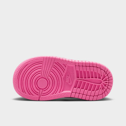 Jordan 1 Mid SE TD Gris Clair / Rose Fluo - Voile