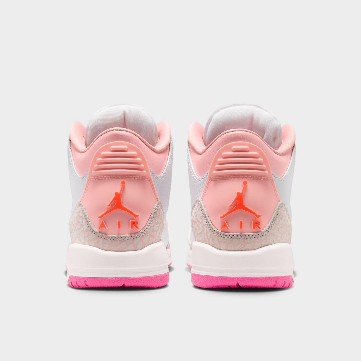 Jordan 3 KSA Retro GS Rose Perle / Orange Vif - Rose Fleuri