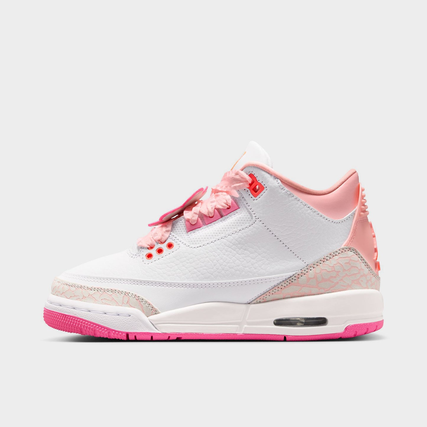 Jordan 3 KSA Retro GS Rose Perle / Orange Vif - Rose Fleuri