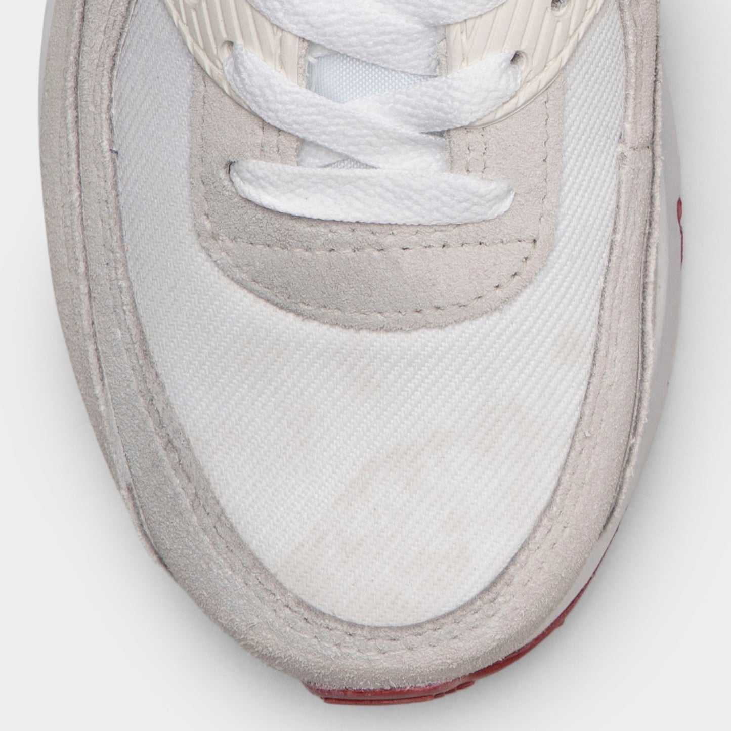 Nike Air Max 90 SE GS White / Team Crimson - Light Bone