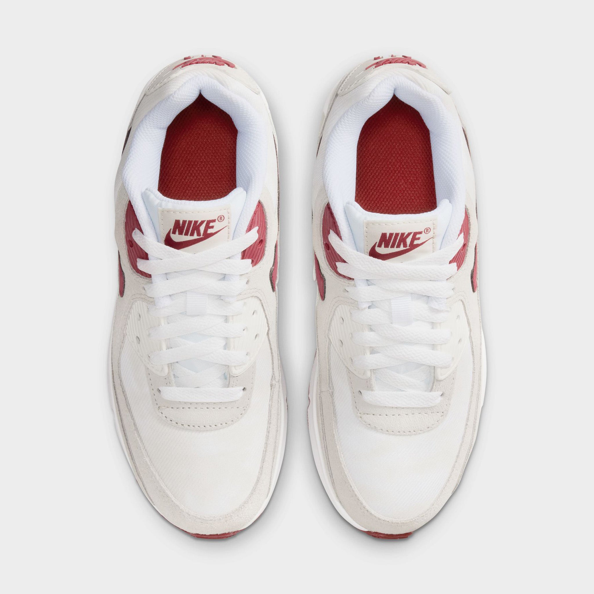 Nike Air Max 90 SE GS White / Team Crimson - Light Bone – JD Sports