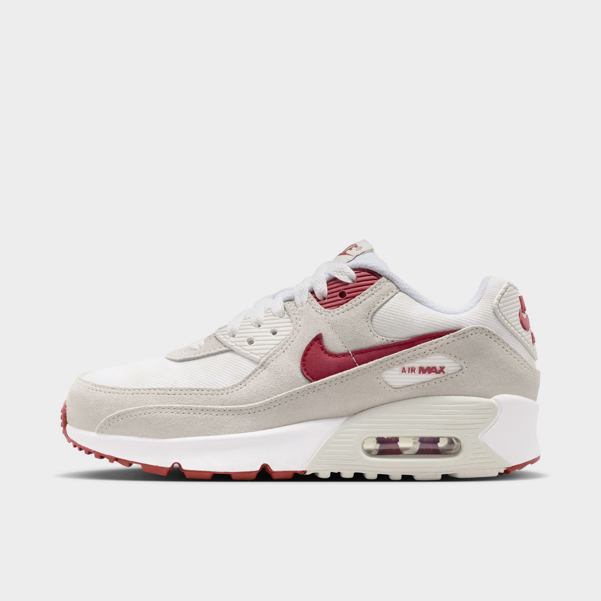 炭酸　　Nike Air Max 90 ホワイト/レッド Nike Air Max 90 SE GS White / Team Crimson - Light Bone – JD Sports