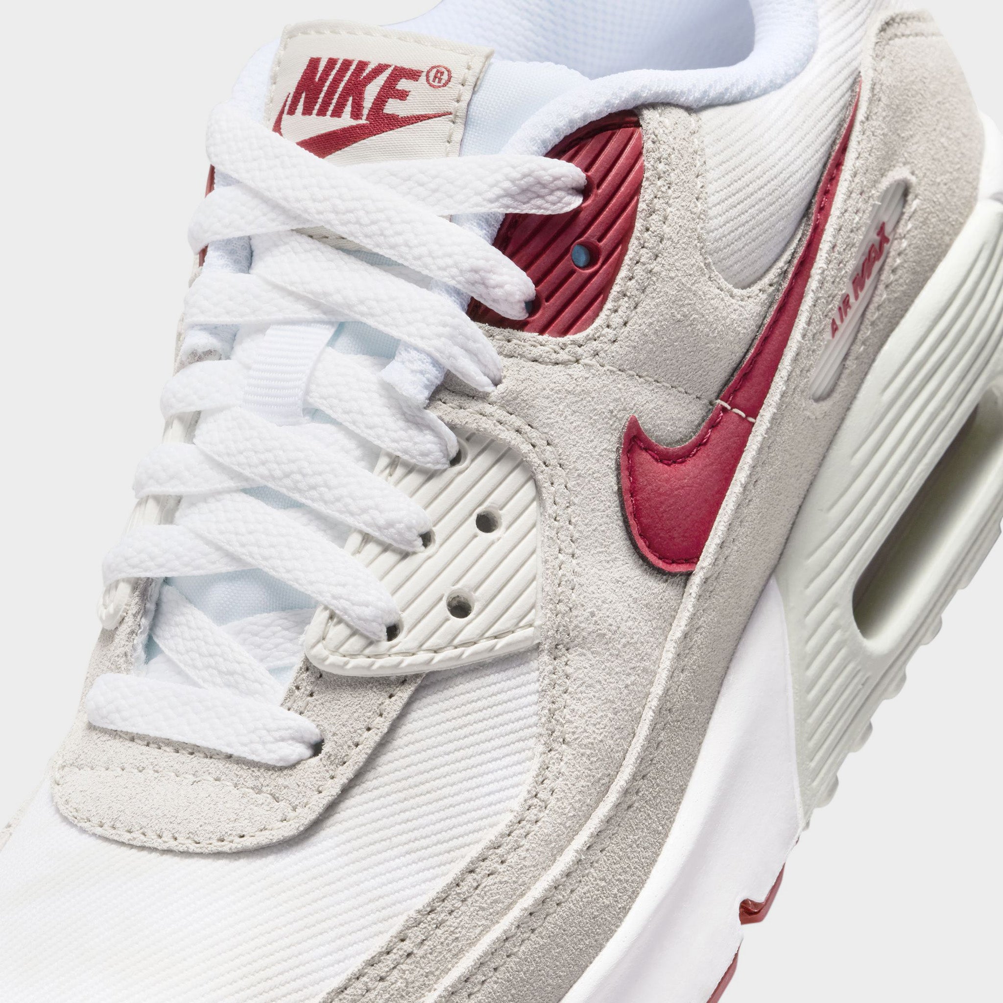 Nike Air Max 90 SE GS White / Team Crimson - Light Bone – JD Sports