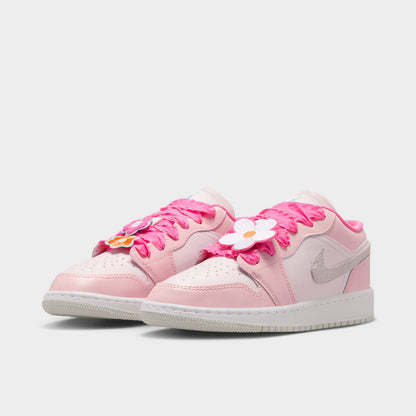 Jordan 1 Low SE GS Pink Bloom / Pink Glow - Pearl Pink