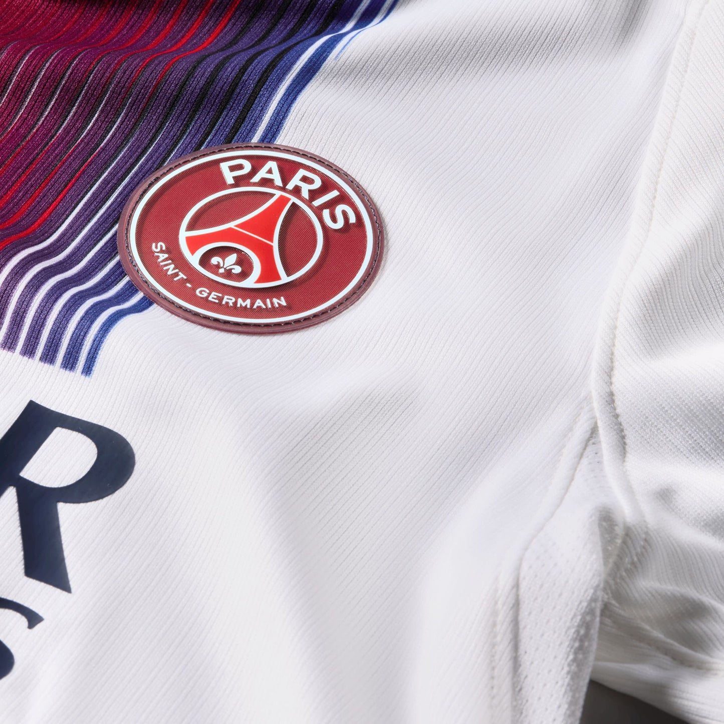 Nike Juniors' PSG Away Short Sleeve Jersey White / College Navy - Global Red