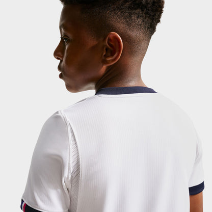 Nike Juniors' PSG Away Short Sleeve Jersey White / College Navy - Global Red