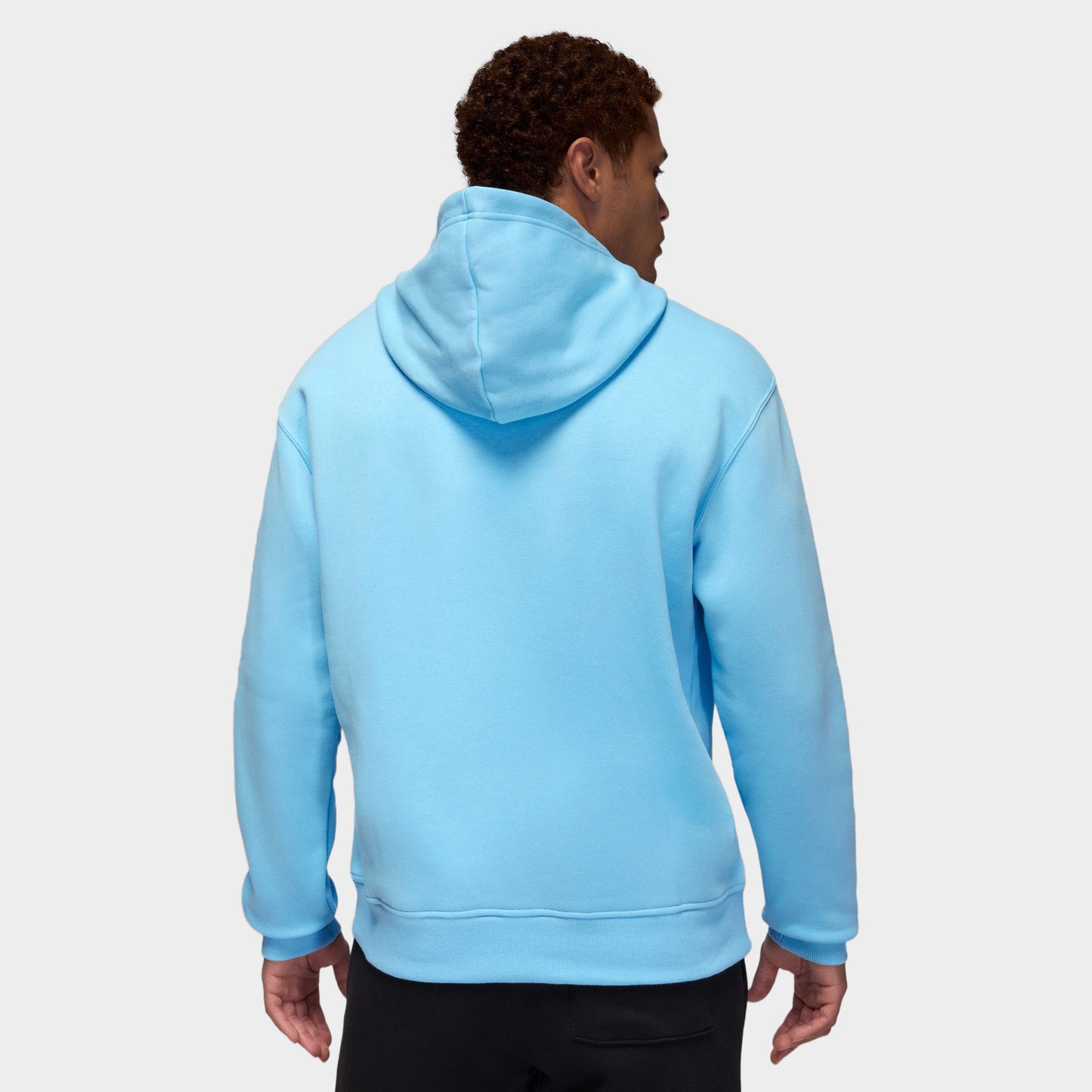 Jordan Brooklyn Varsity en Polaire Chandail à Capuchon Bleu Chiné / Noir