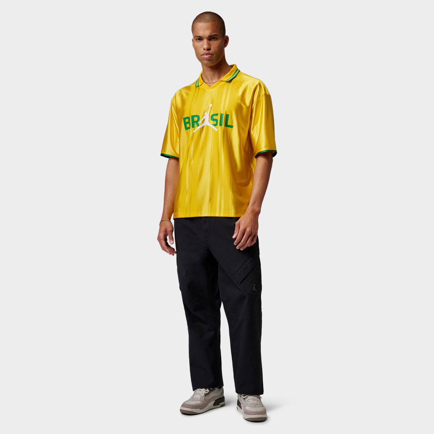 Jordan MJ Chandail Polo Maille P6 / Vert maïs universitaire